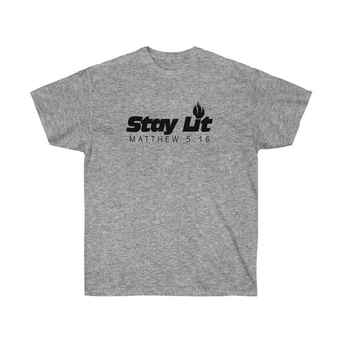 Stay Lit Unisex Tee, Matthew 5:16 Tee, Religious (kopie)