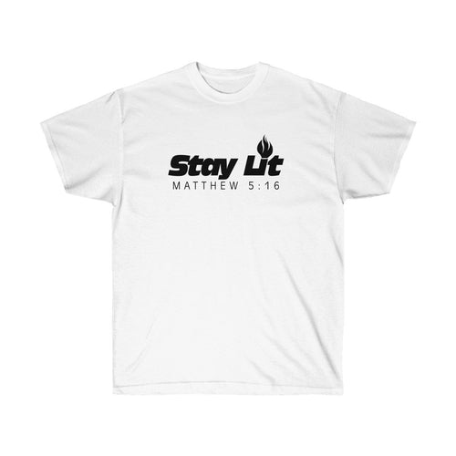 Stay Lit Unisex Tee, Matthew 5:16 Tee, Religious (kopie)