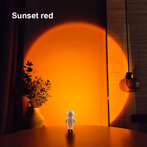 Rechargeable  Astronaut LED Sunset Projection Lamp with Base (kopie)