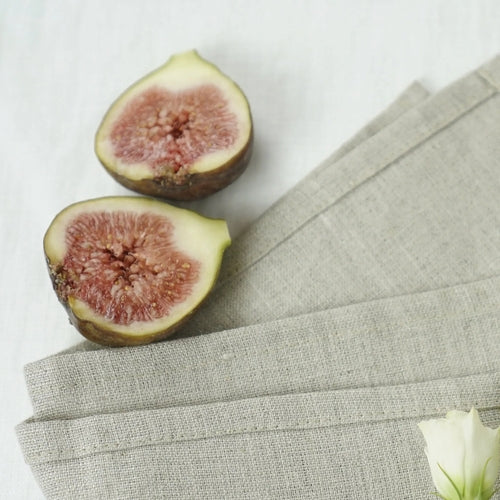 Natural linen napkins, short finish (kopie)