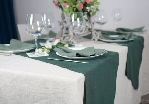 Natural linen napkins, short finish (kopie)